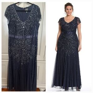 Adrianna Papell Midnight Blue Gown